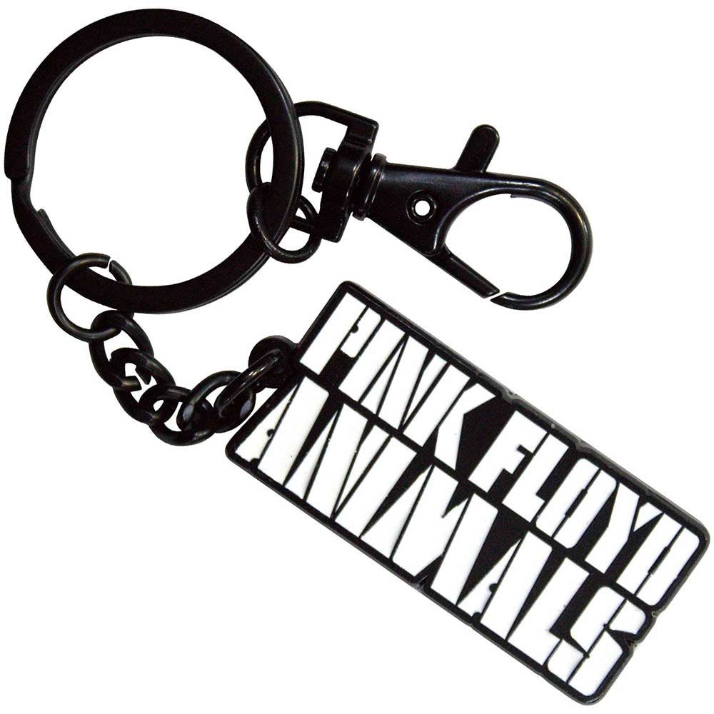 PINK FLOYD ピンクフロイド (結成 60周年 ) - Animals Mono Text Logo / チャーム付き / キーホルダー - PGS
